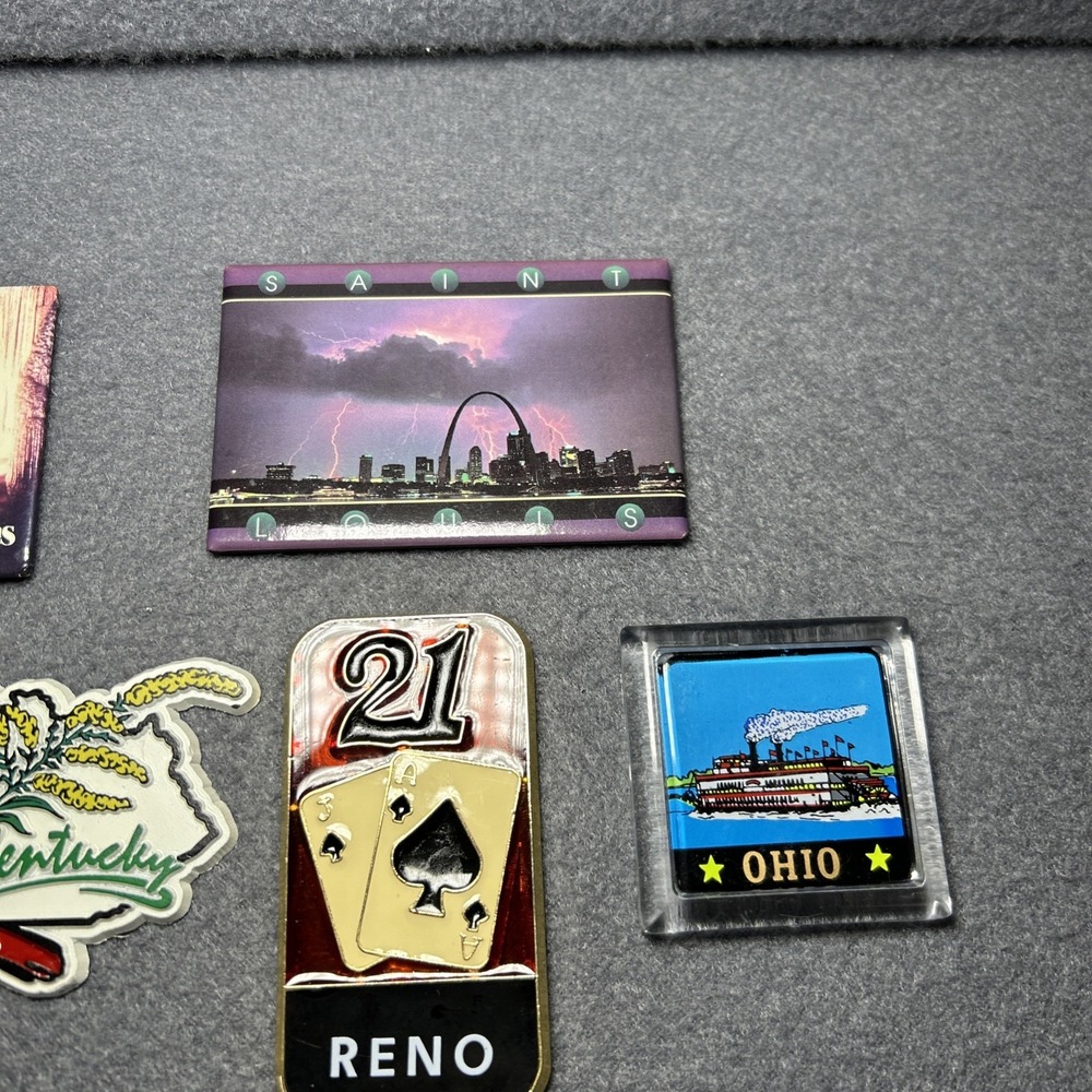 14 Refrigerator Magnets Of Different Places, &‎ States. Some Vintage. - Picture 5 of 7